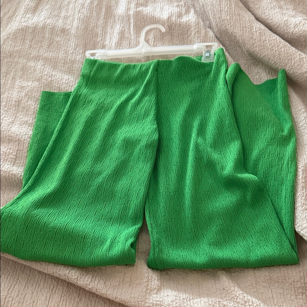 Green Zara Women's Pants